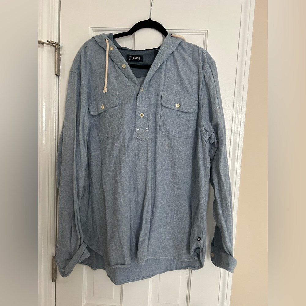 Men’s Chaps Long Sleeve hooded dress shirt